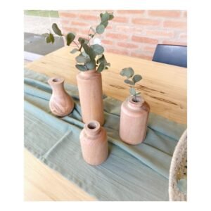 Botella madera torneada